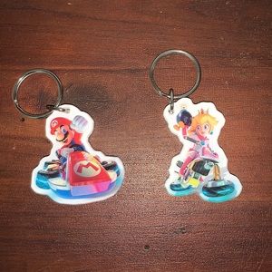 Super Mario Keychain set NWOT